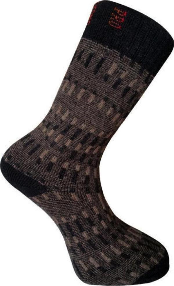 Kuzu Yünü  Havlu Erkek Çorabı - Yupik - Kahverengi - No: 41-44 (13906) - Image 1