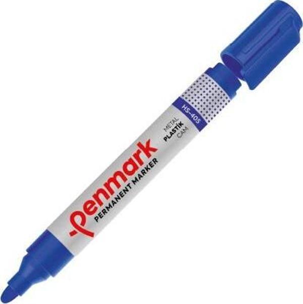 Penmark Markör Permanent Yuvarlak Uç Mavi HS-405 - Image 1