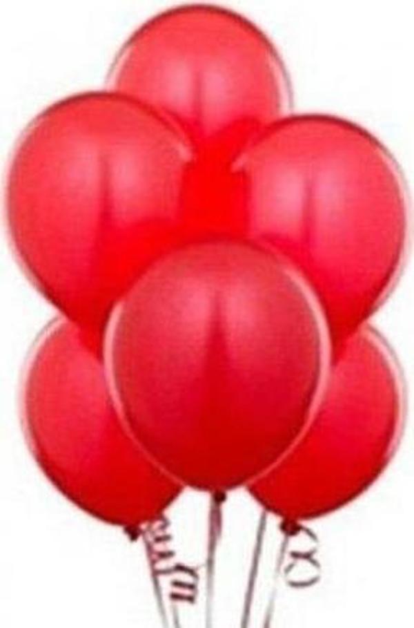 Vatan Balon Tek Renk Kırmızı 100 Lü VT385 - Image 1