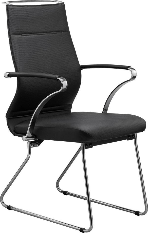 Ergolife Sit Well Ergonomik Deri Bekleme Koltuğu / Toplantı Sandalyesi - 326.5D.1.6A4 Siyah - Image 1
