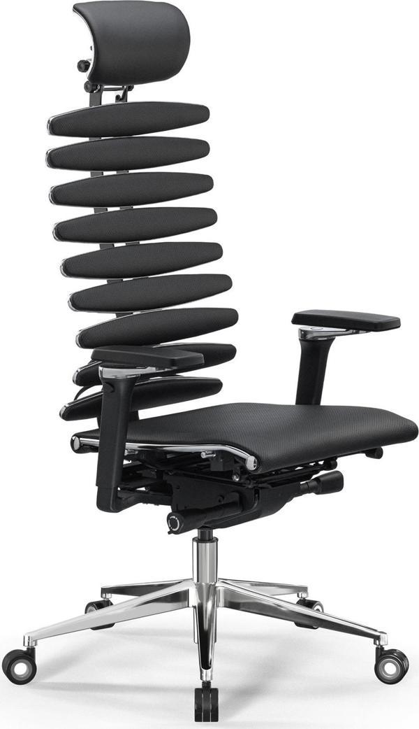 Equalizer Ergonomik Deri Yönetici Koltuğu / Ofis Sandalyesi - 55.F.28.13A Siyah - Image 1