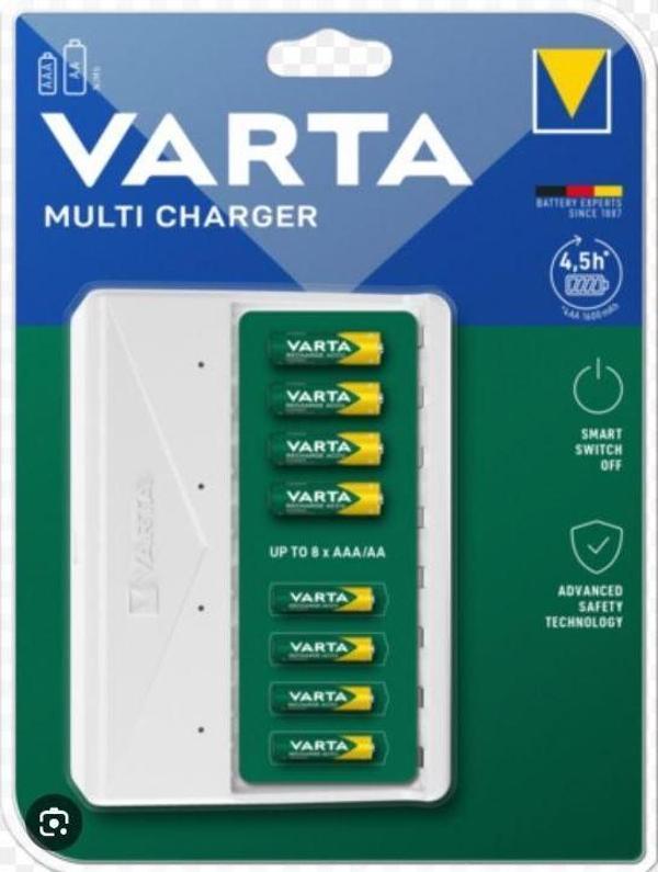 Varta 57659 Usb Multi Charher 8 Li Pil Şarj Cihazı Aleti AA AAA Pil Şarj Etme Cihazı - Image 1