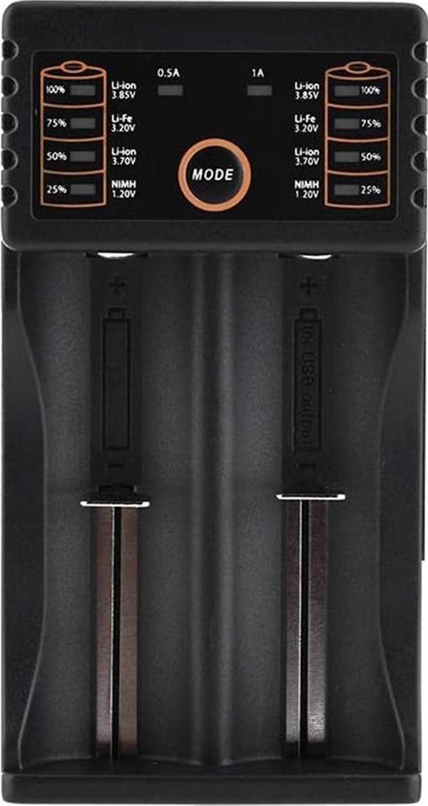 Powermaster 4.2 Volt 500 Mah 5V Usb 1000 Mah Pil Şarj Cihazı Li-on Pil Şarj Aleti 18650 RCR123 18350 17500 14500 - Image 1