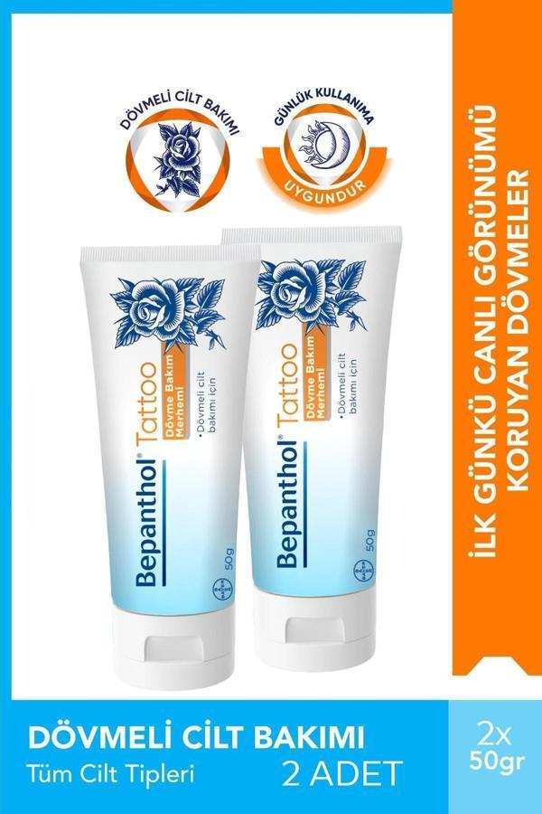 Bepanthol Tatoo Dövme Bakım Kremi 50 gr 2 Adet - Image 1