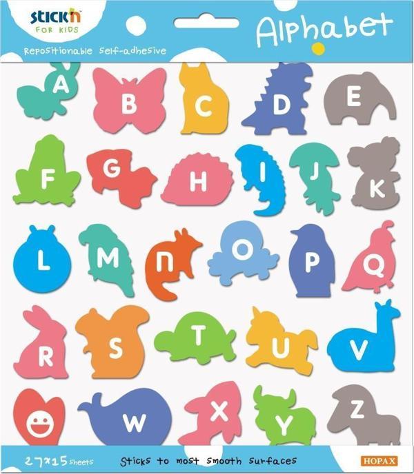Hopax Stickn Alphabet 230X200Mm Alfabeyi Öğrenmek İçin Kendinden Yap. Defter 27 Harf X 15 Yp. - Image 1