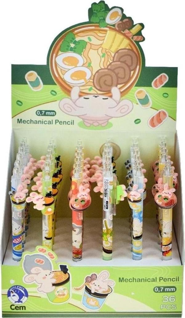 Dolphin Versatil Kalem (Mekanik Kurşun Kalem) 0.7 Mm Ct-2817 (36 Lı Paket) - Image 1