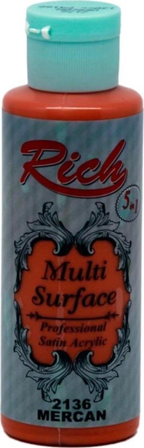 Rich Akrilik Boya Multi Surface 120 Cc Mercan 120-2136 - Image 1