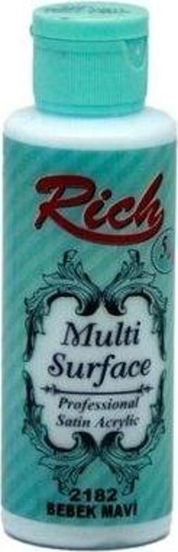 Rich Multi Surface Profesyonel Saten Akrilik Boya 120 Cc Bebek Mavi 2182 - Image 1