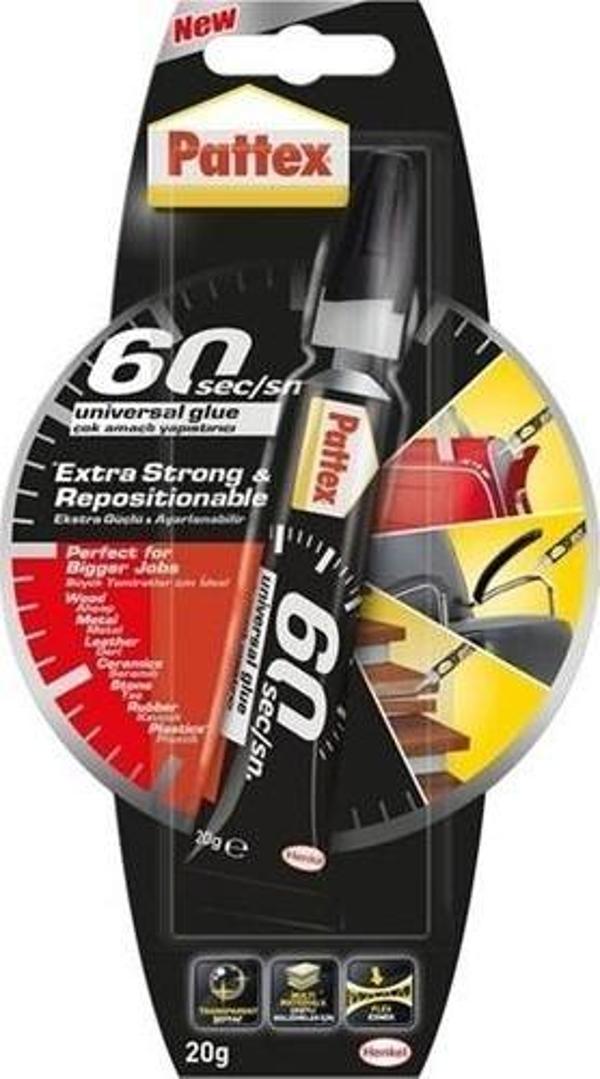 Pattex 60 Saniye Universal Çok Amaçlı Yapıştırıcı 20 Gram 1994326 - Image 1