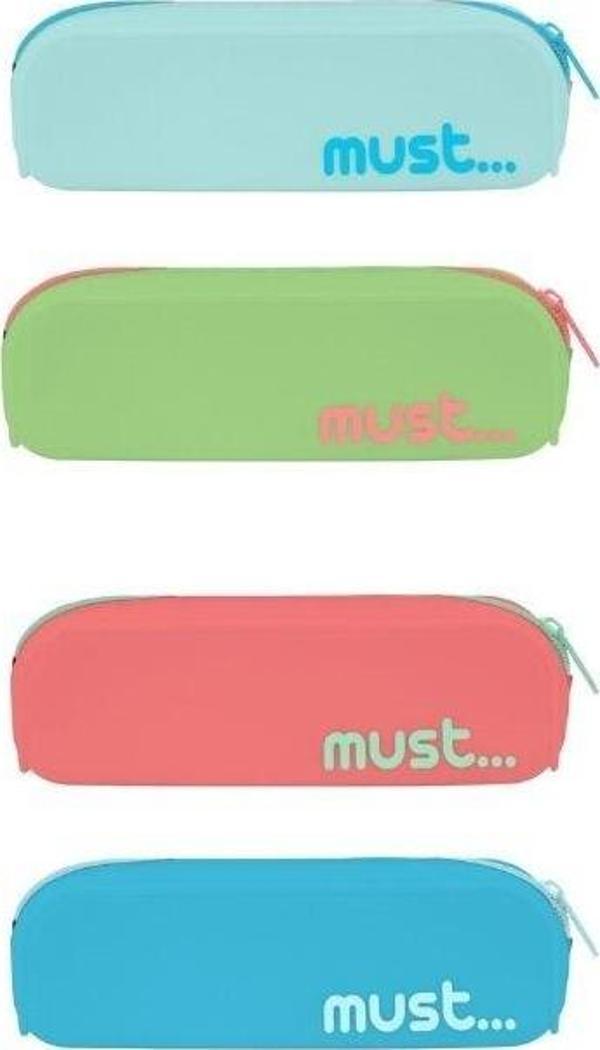Must Kalem Kutusu Silikon Kalem Çantası 20X5X6Cm (Karışık Renk 1 Adet) - Image 1