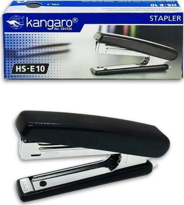 Kangaro Küçük Zımba Makinesı 20 Sayfa Kapasiteli No:10 Siyah Hs-E 10 - Image 1