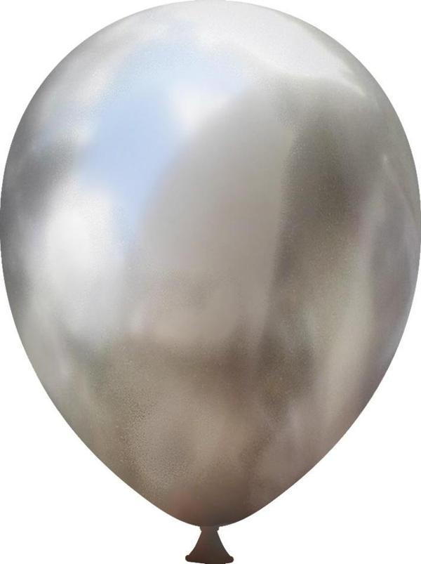Bafix Balon 12" Krom Beyaz Altın (50 Li Paket) - Image 1