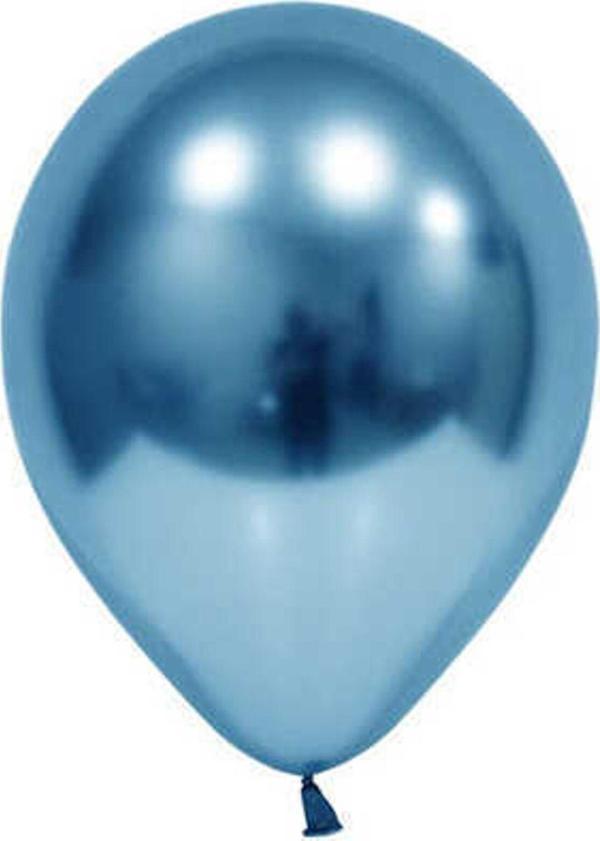 Bafix Balon 12" Krom Mavi (50 Li Paket) - Image 1