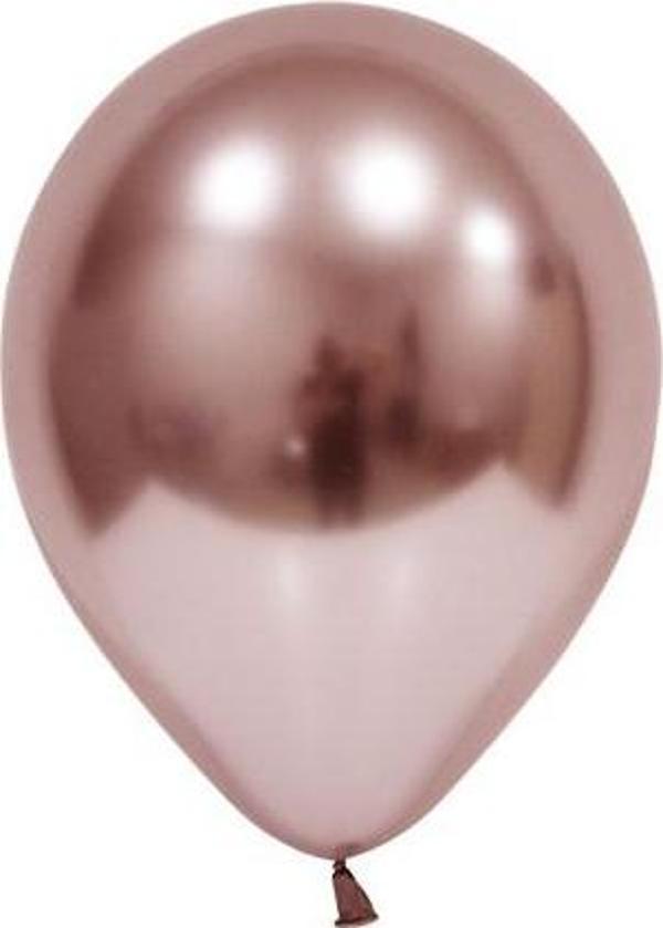 Bafix Balon 12" Krom Rose Gold (50 Li Paket) - Image 1