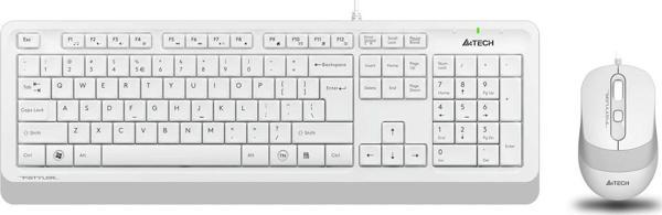 Q TR Usb Multimedia Kablolu Klavye Mouse Seti Beyaz F1010 - Image 1