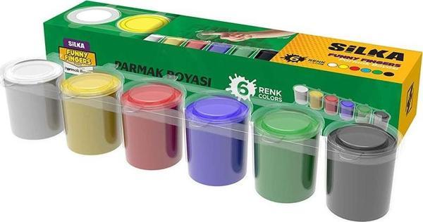 Silka Parmak Boyası 6 Renk P1.SS6-6 - Image 1