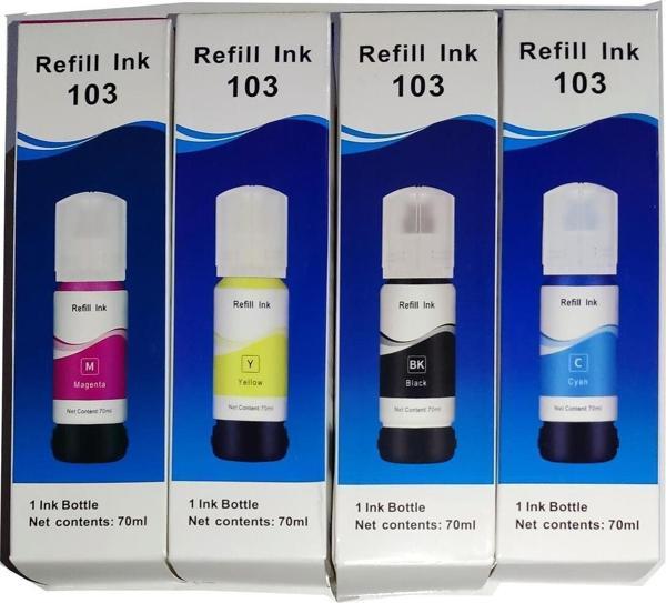 Melsan For Epson Ecotank L3150 Mürekkep Muadil Set 4 Renk Takım - Image 1