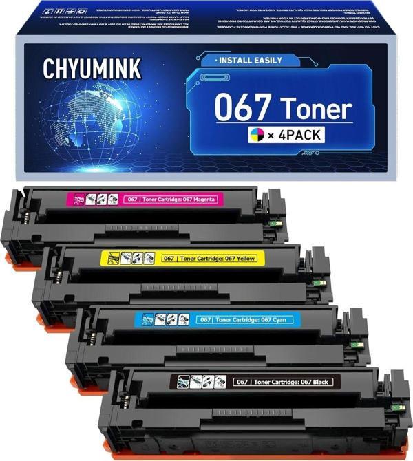 Canon 4 Renk 067 067 Crg067 Set Toner Mf656Cdw, Mf654Cdw, Mf653Cdw, Lbp633Cdw And Lbp632Cdw - Image 1