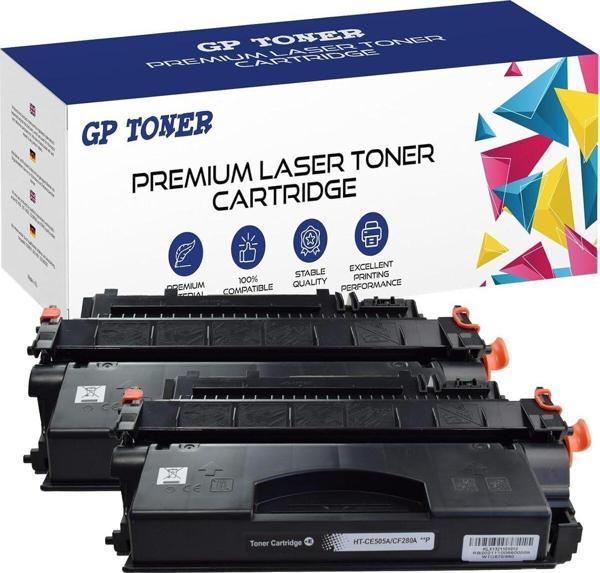 HP Laserjet P2030 Series P2035, P2035N, Hp Laserjet P2050(2X Black Toner)Ce505A/280A Muadil - Image 1