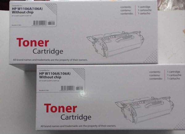 OEM Hp 106A W1106A / 107A / 107W / Mfp 135W / Mfp 137Fnw Muadil Toner -Chipsiz 2Li Paket - Image 1