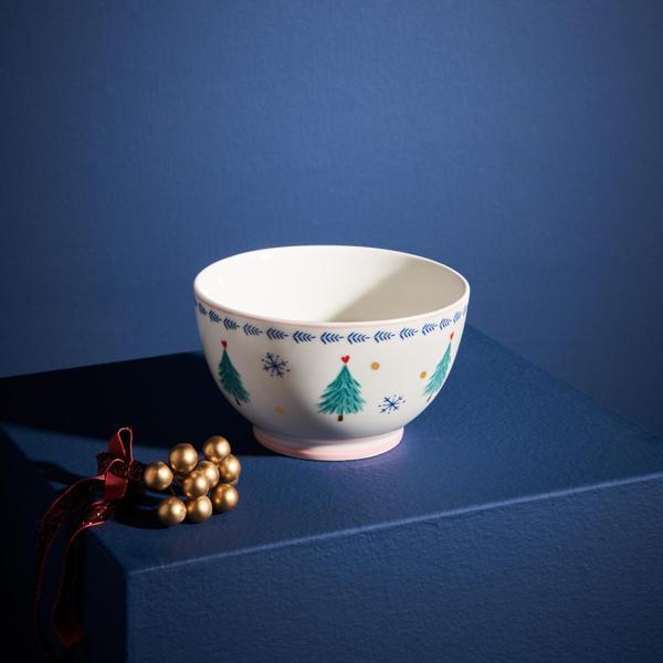Emsan Infancy Pine New Year Yılbaşı New Bone Kase 14 Cm - Image 1