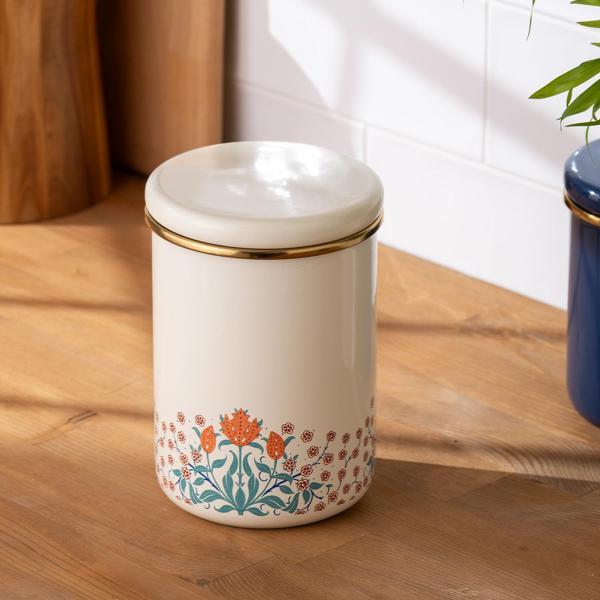 Emsan Hasbahçe Büyük Boy Emaye Kavanoz - Image 1