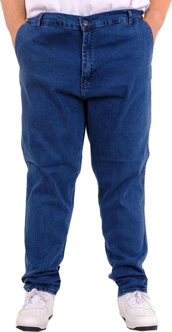 Modexl Büyük Beden Erkek Kot Pantolon Yan Cep Chıno 18880 Açık Mavi - Image 1