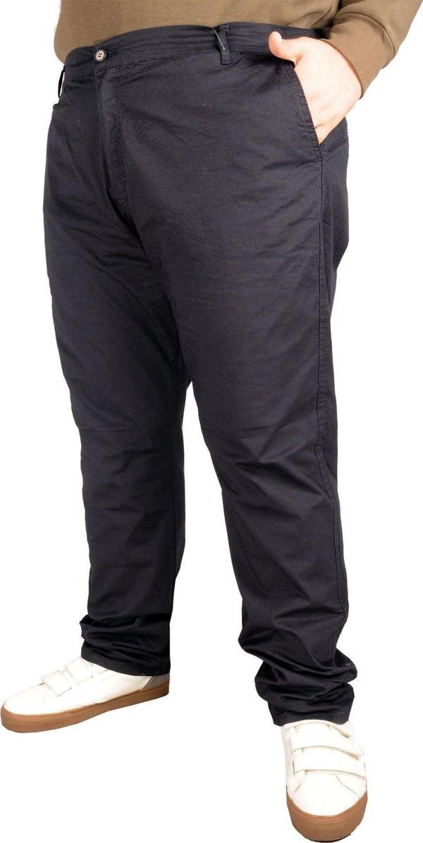 Modexl Büyük Beden Erkek Pantolon Keten Milano 20850 Lacivert - Image 1