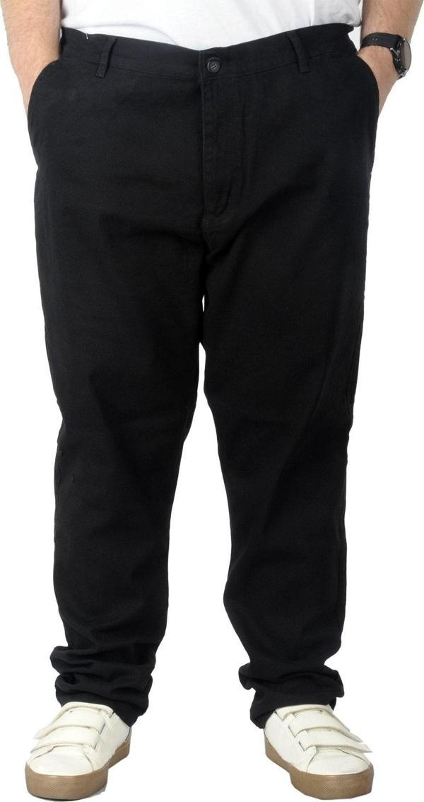 Modexl Büyük Beden Erkek Gabardin Pantolon Doğa 22850 Siyah - Image 1