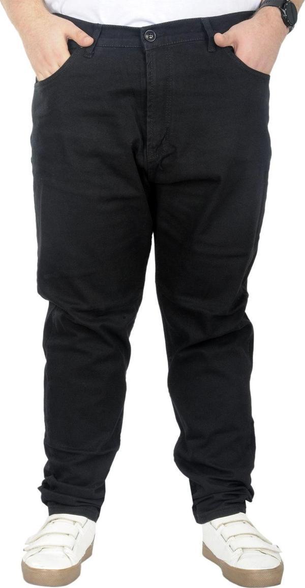 Modexl Büyük Beden Pantolon Gabardin Jogger Doğa 22920 Siyah - Image 1