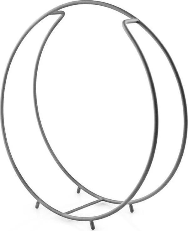 Odun İstifleme Rafı Yuvarlak Tasarım Metal Odunluk - Image 1