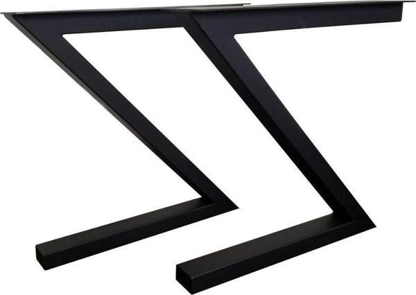 Yemek Masası Metal Ayak Profil Masa Ayağı Z Tasarım Masa Ayağı - Image 1