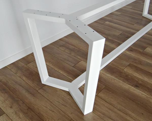 Beyaz Masa Ayağı Metal Ayak Profil Masa Ayağı - Image 1