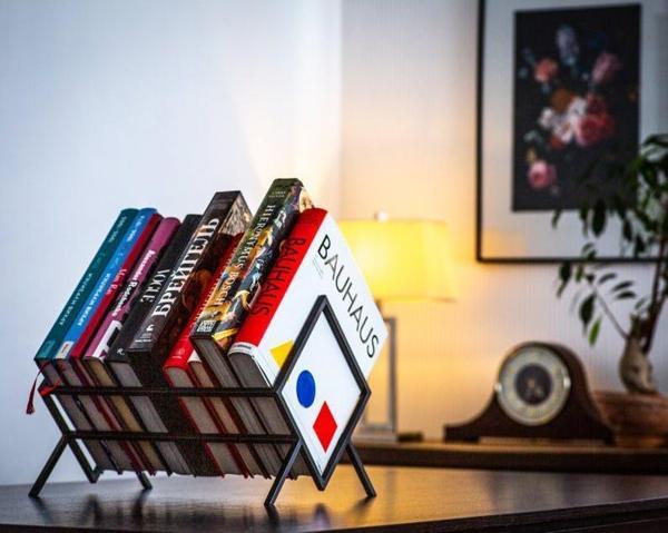 Masaüstü Kitap Düzenleyici Metal Kitap Organizatörü - Image 1