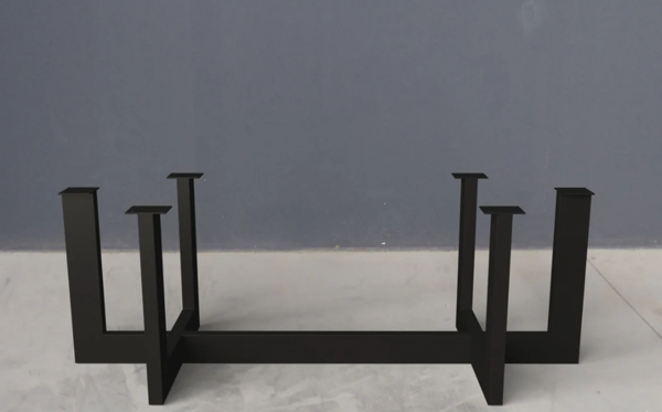 Sehpa Metal Ayak Ahşap Sehpa Ayağı Siyah Sehpa Ayağı - Image 1