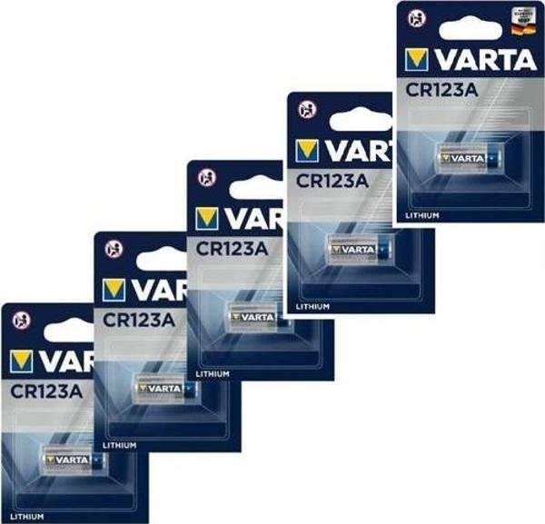 Varta 6205 CR123A 3V Lityum Pil 5'li - Image 1