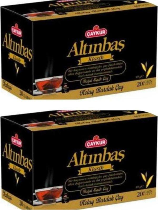 Çaykur Altınbaş Süzen Poşet Çay 40 Gr 20 li Paket 2 ADET  - Image 1