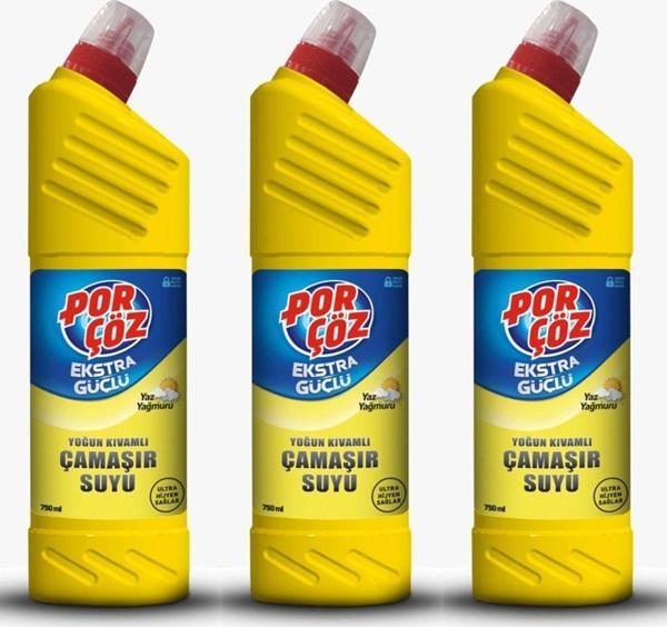 Porçöz Yaz Yağmuru Çamaşır Suyu 3X750ml - Image 1