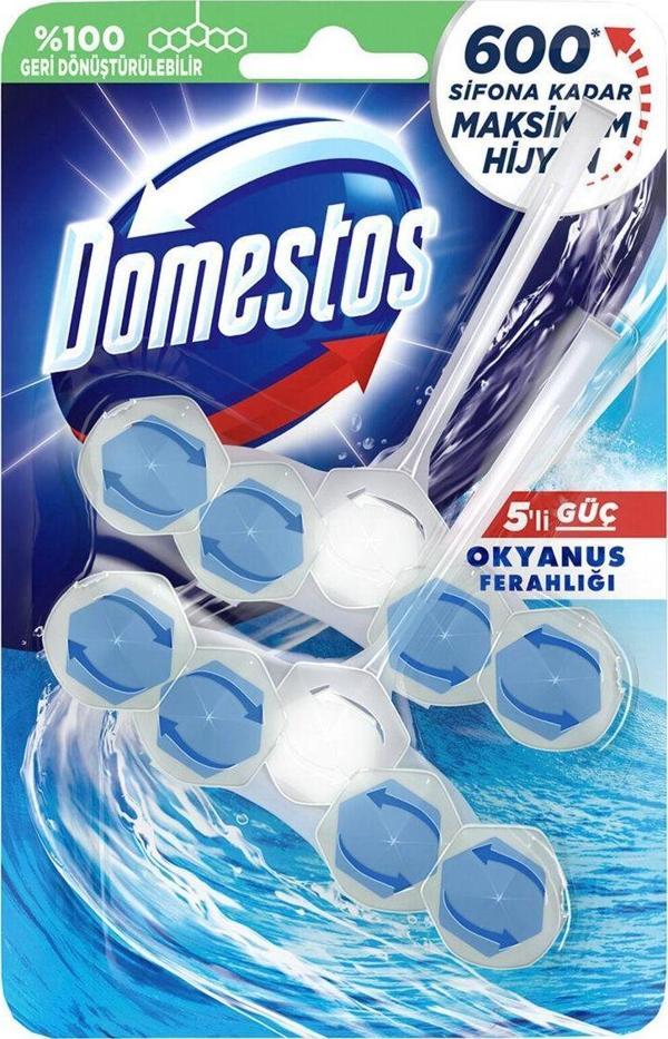 Domestos 5'li Güç Wc Blok Okyanus Ferahlığı 110 G - Image 1