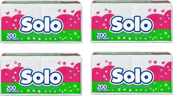 Solo Peçete 4 x 200'lü - Image 1