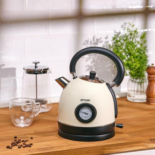 Emsan Turtle Kettle Cream - Image 1