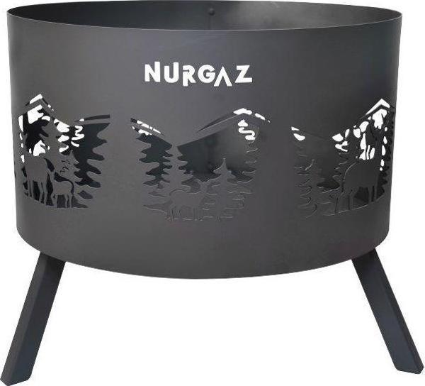 NURGAZ ORMAN ŞÖMİNESİ GEYİK DESEN - Image 1