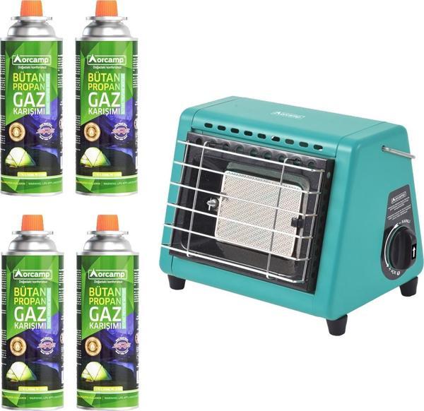 Orcamp Hota Portatif Soba Turkuaz 4 Kartuşlu Set - Image 1