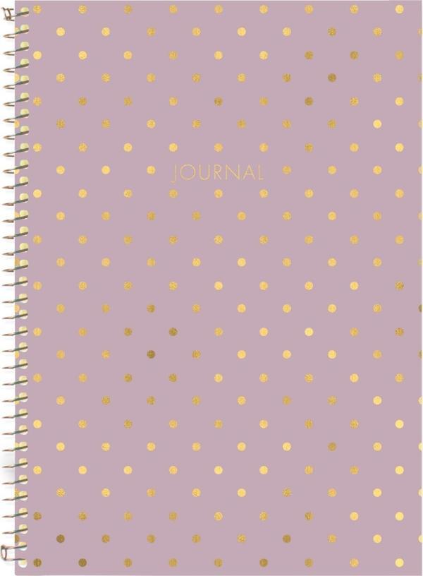 Puantiyeli Defter Çizgili Lila 17x24 cm - Image 1