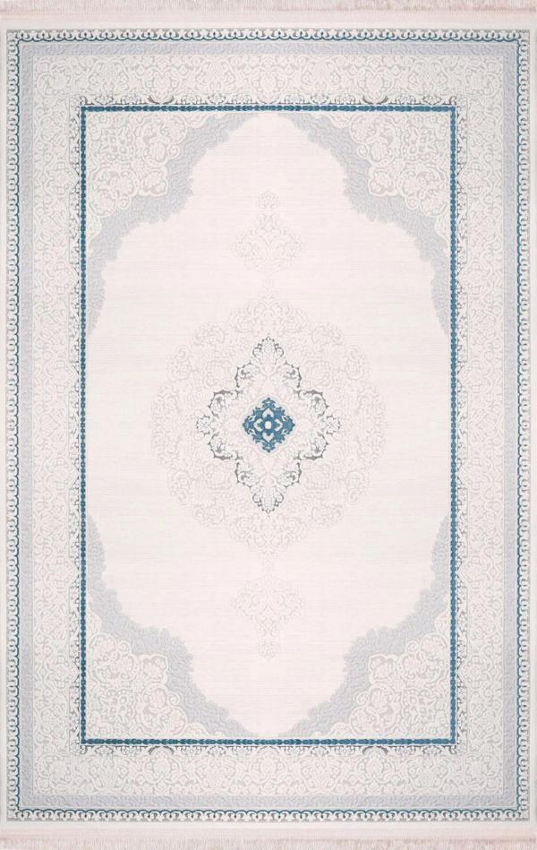 Nexus Halı Albina 5435 Mavi Çerçeveli Klasik Desenli Halı - Image 1