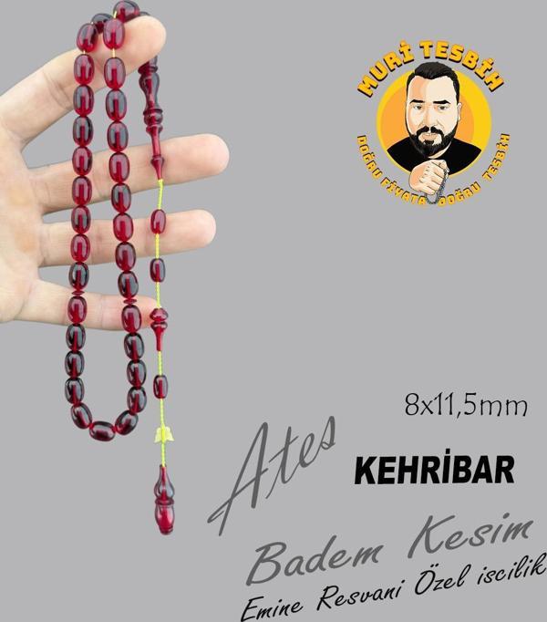 EMİNE REŞVANİ ATEŞ KEHRİBAR BADEM KESİM 8X11,50 - Image 1