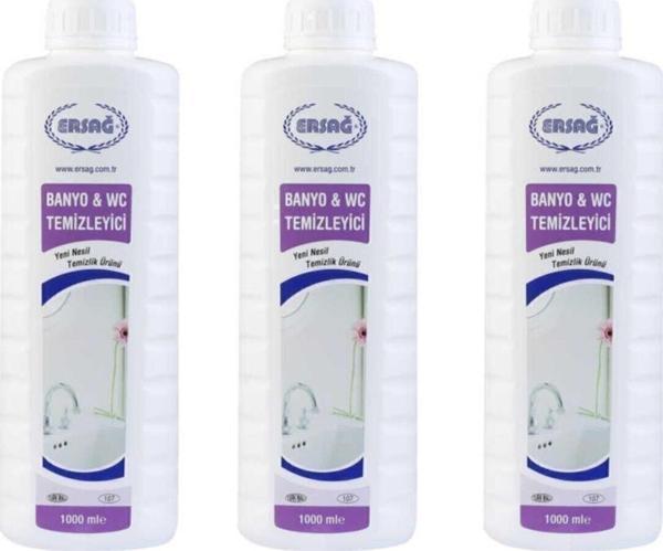 Ersağ Antibakteriyel Banyo & Wc Temizleyici 1000 ml. * 3 Adet - Image 1