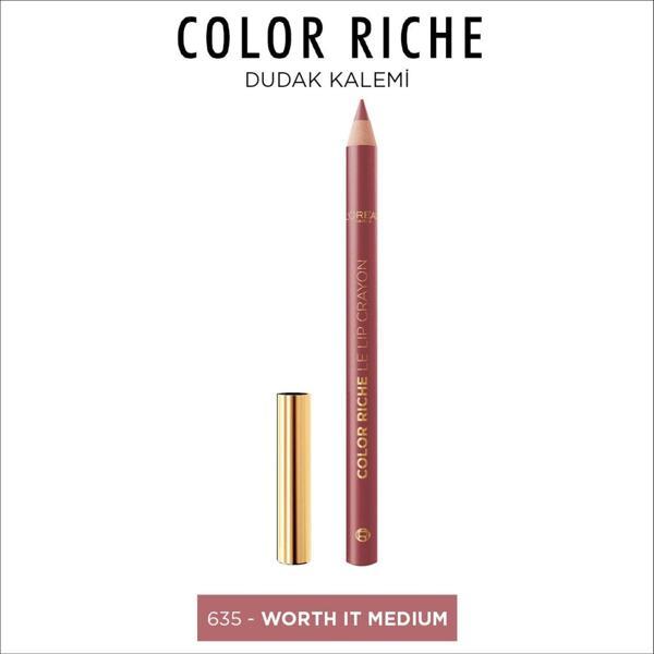 L'Oréal Paris Color Riche Dudak Kalemi - 635 Worth It Medium - Image 1