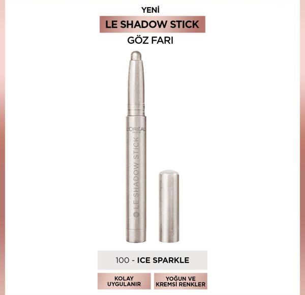 L'Oréal Paris Le Shadow Stick Göz Farı - 100 Ice Sparkle - Image 1