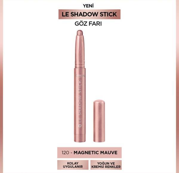 L'Oréal Paris Le Shadow Stick Göz Farı - 120 Magnetic Mauve - Image 1